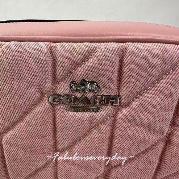 Coach Mini Jamie Camera Bag Crossbody In Denim CBR08 SV/Ballerina/Carnation NWT - Picture 2 of 7